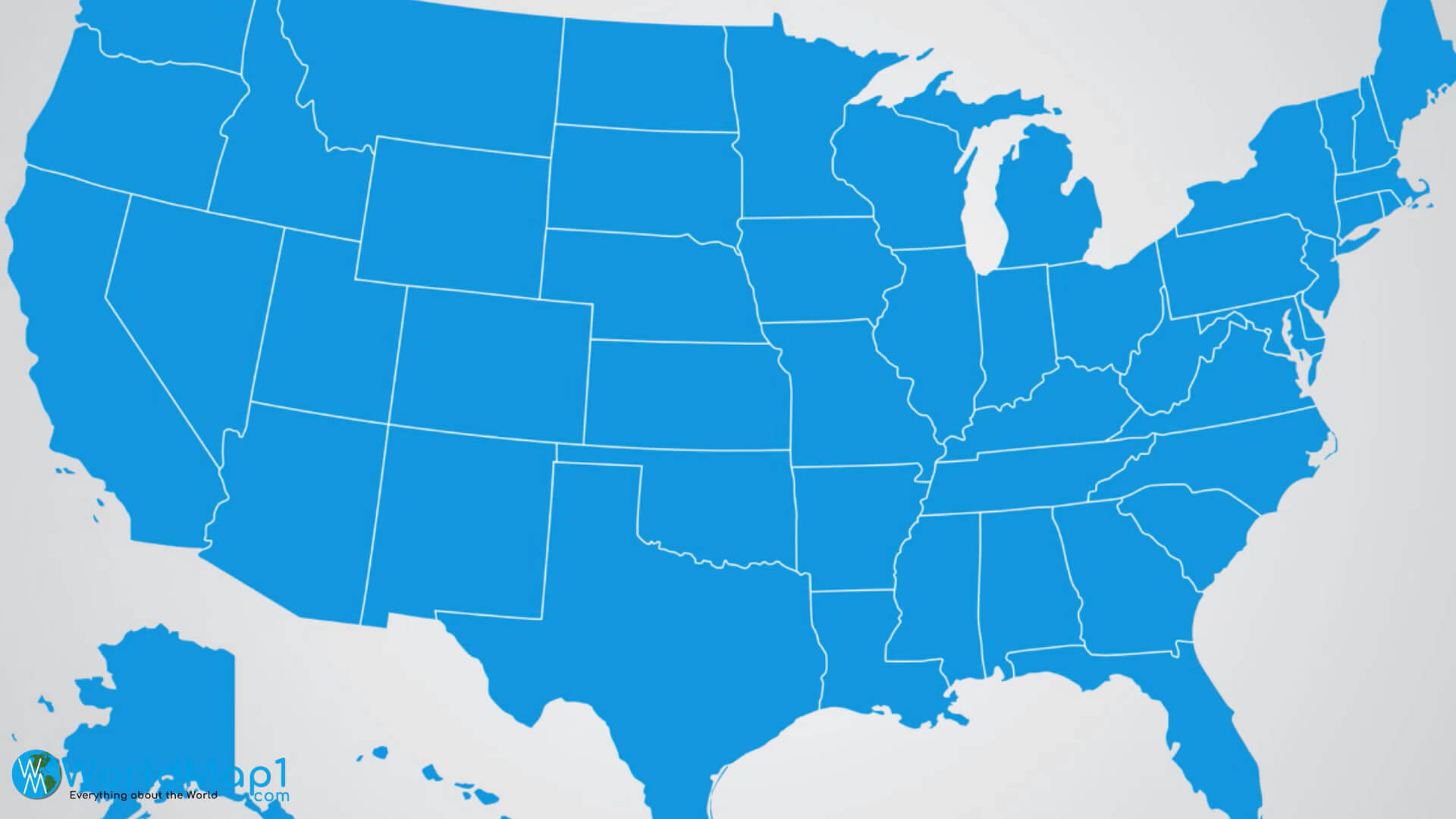 Blank Map of Texas and US